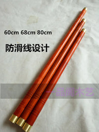 Thumbnail for Africanpadauk Taiji Sticks Solid Shaolin Sticks Kungfu Hardwood Wands Martial Arts Sticks With/Without Copper Hoop 60Cm-200Cm