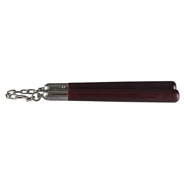 Long Mahogany Nunchaku For Martial Arts Self-defense Use