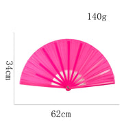 Thumbnail for Large Kung Fu Sound Fan Plastic Bone Martial Arts Performance Elegant Hand Folding Stage Fan Opera Magic Props Summer Cool Fans