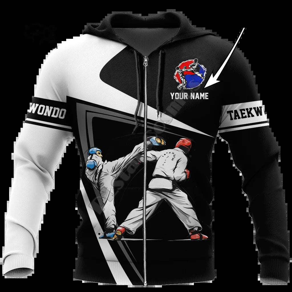 Newfashion Cosplay Martial Arts Sports Taekwondo Sportswear Tracksuit Harajuku 3Dprint Men/Women Funny Casual Jacket Hoodies A11