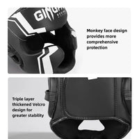 Thumbnail for Kick Boxing Helmet Karate Muay Thai Guantes De Boxeo Free Fight Headgear MMA Head Guard Sanda Training Adults Kids Equipment