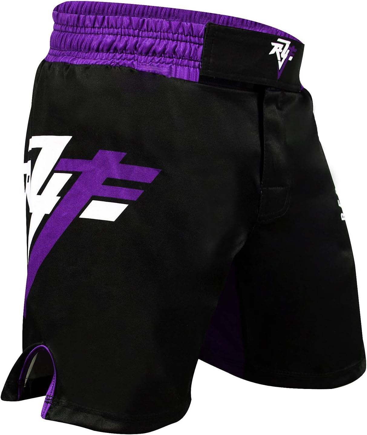 MMA Fight Shorts UFC Grappling Muay Thai BJJ Training Jiu Jitsu No Gi Wear Black Purple Medium