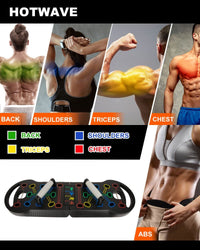 Thumbnail for Push up Board Fitness Portable Foldable 20 in 1 Push up Bar at Home Gym Pus...