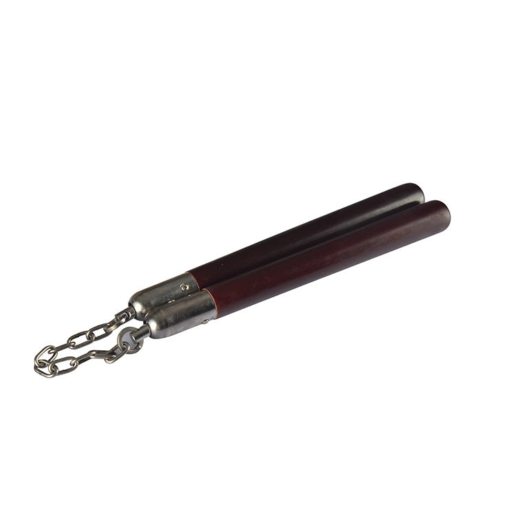 Long Mahogany Nunchaku For Martial Arts Self-defense Use