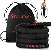 Thumbnail for Exercise Jump Rope Weighted Jump Ropes for Fitness with Nylon Sleeve and Bag 4.5Lb