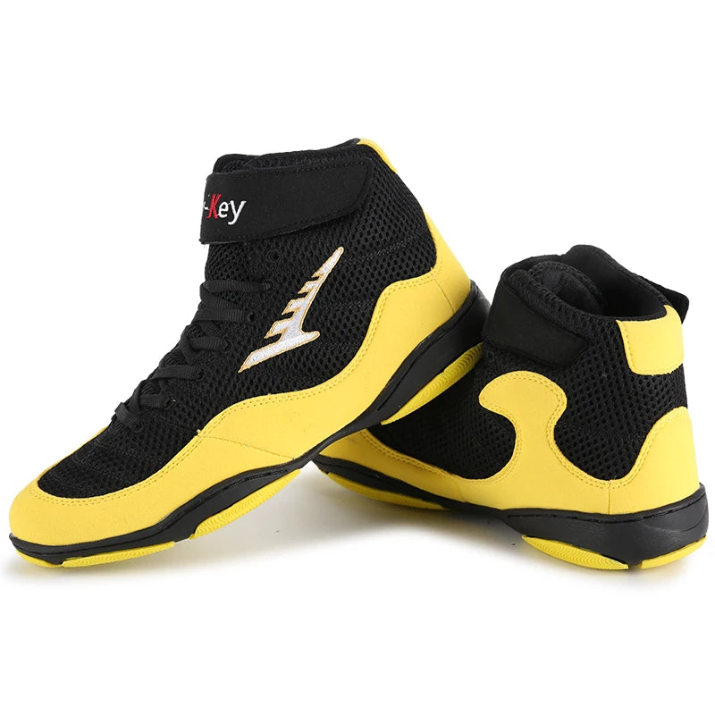 Men Professional Boxing Wrestling Fighting Weightlift Shoes Male Soft Breathable Wearable Training Boxing Fighting Boots