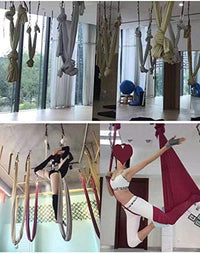 Thumbnail for 5M Yoga Pilates Aerial Silk Kit Yoga Swing Aerial Yoga Antigravity Hammock Silk Fabric for Yoga Strap Bodybuilding