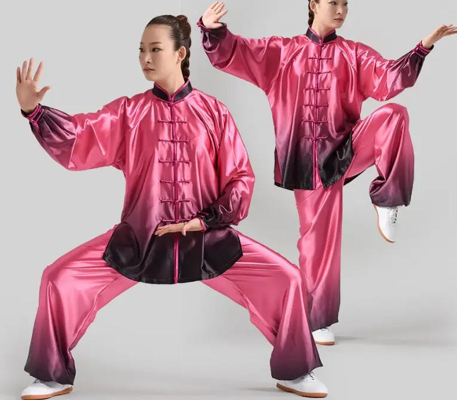 UNISEX Top Quality Tai Chi Taijiquan Suits Martial Arts Wushu Clothing Kung Fu Clothing Gradient Performance Uniforms