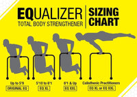 Thumbnail for Dip Bar Stand - Original Equalizer Total Body Strengthener Pull up Bar Home Gym Exercise Equipment Dipping Station - Hip Resistance Band, Workout Guide and Online Group - Yellow