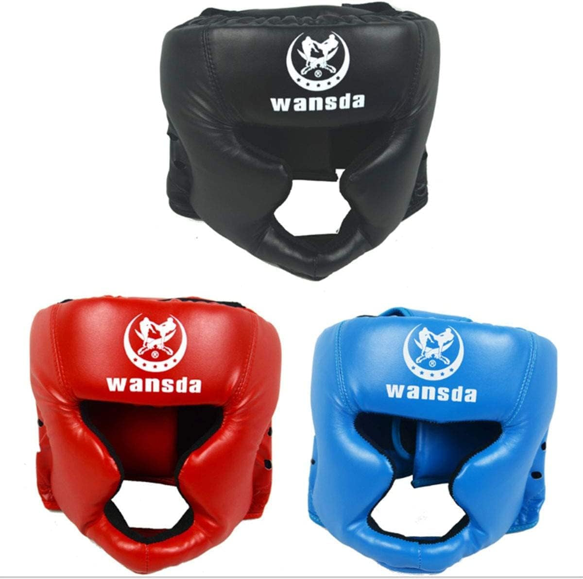 Boxing Headgear, Essential Professional Synthetic Leather MMA Headgear, UFC Fighting,Judo,Kickboxing Headgear Sparring Helmet