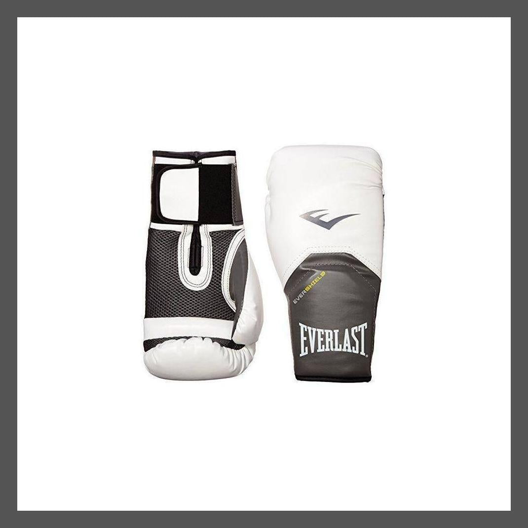 Everlast Boxing Gloves MMA Kickboxing Sparring Training 12Oz Pro Elite, White