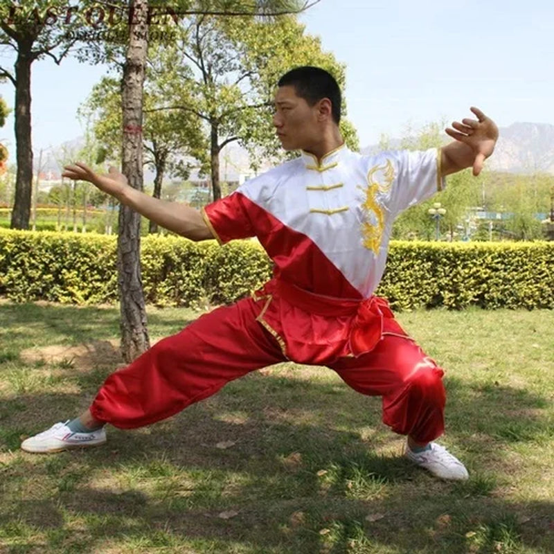 Kung Fu Clothes Chinese Kung Fu Uniform Costume Wushu Clothing Martial Arts Performance Uniform AA2542 YQ