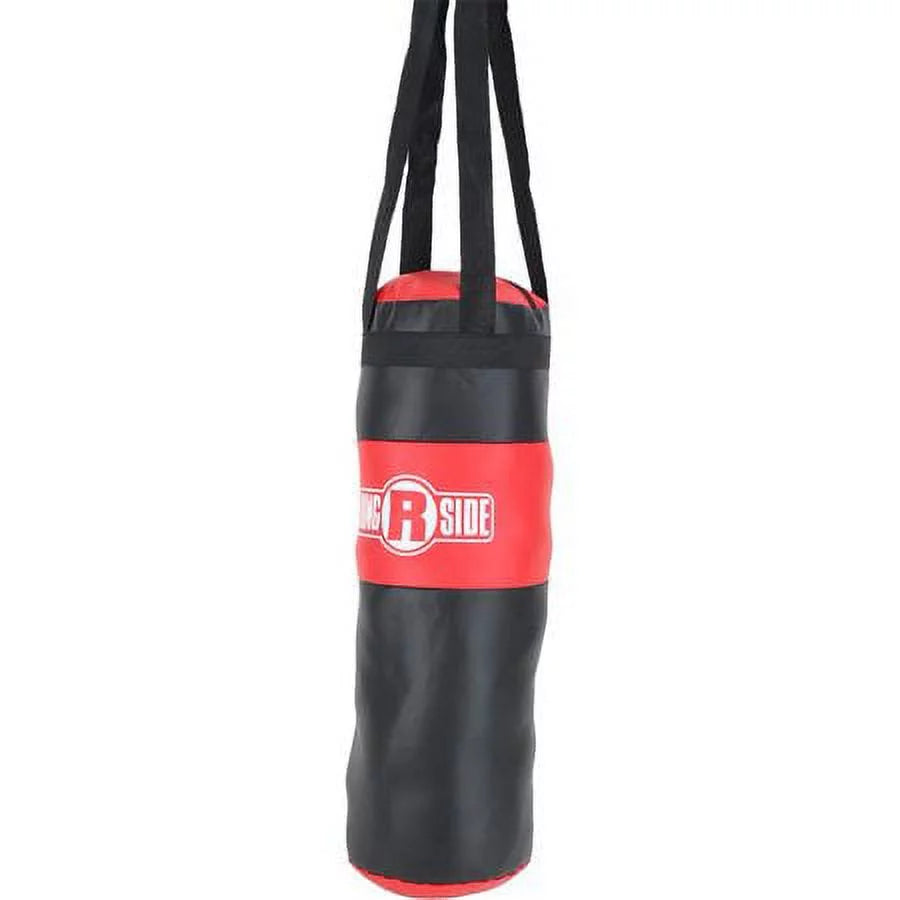 Kids Boxing Set with Mini Heavy Bag, Gloves and Headgear - Black