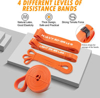 Thumbnail for Resistance Band Bar Set Portable Full Body 500LBS Extra Heavy Home Gym with 4 Levels Resistance Bands, 2 in 1 Adjustable Bar and Gym Bag