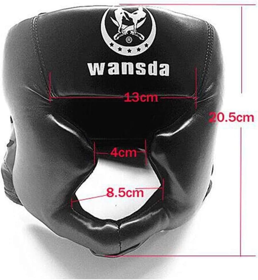 Boxing Headgear, Essential Professional Synthetic Leather MMA Headgear, UFC Fighting,Judo,Kickboxing Headgear Sparring Helmet