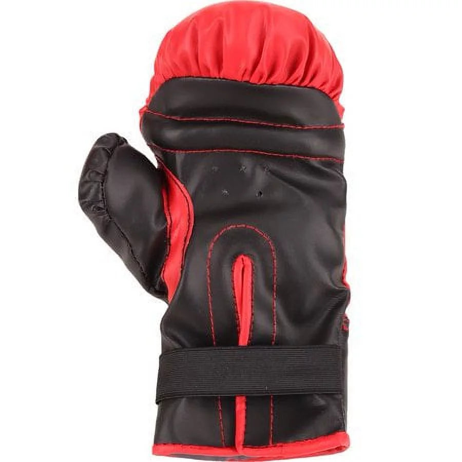 Kids Boxing Set with Mini Heavy Bag, Gloves and Headgear - Black