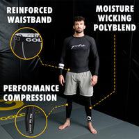 Thumbnail for Jiu Jitsu Spats - Base Layer for Gi and No-Gi Grappling - Martial Arts Pants