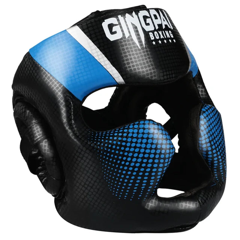 High-Grade PU Leather Boxing Helmet Adult Kids Professional Competition Headgear MMA Muay Thai Taekwondo Head Gear Guard