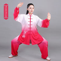 Thumbnail for Stretch Cotton Gradient Hand-painted Tai Ji Suit Men And Women Martial Arts Shadowboxing Exercise Clothing