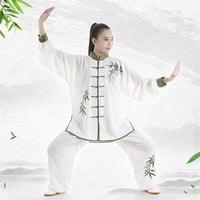 Thumbnail for Tai Chi Uniform Adults Martial Arts Clothes Long Sleeve Embroidery Taekwondo Kungfu Suit Chinese Style Morning Exercise Costumes