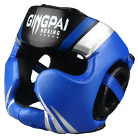 Thumbnail for GINGPAI High-Grade PU Leather Boxing Helmet Adult and Kids Professional Competition Helmet MMA Muay Thai Taekwondo Head Guard