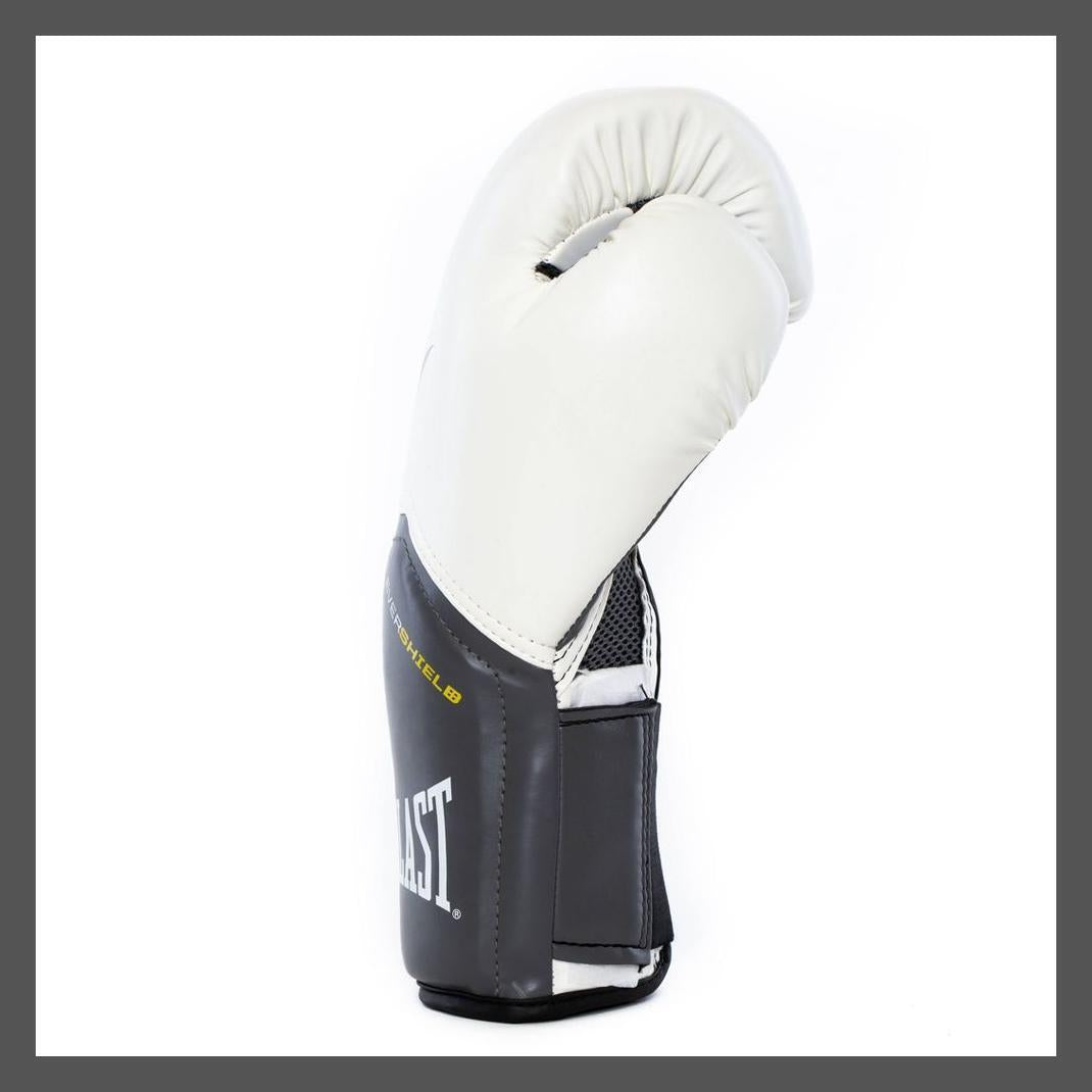 Everlast Boxing Gloves MMA Kickboxing Sparring Training 12Oz Pro Elite, White