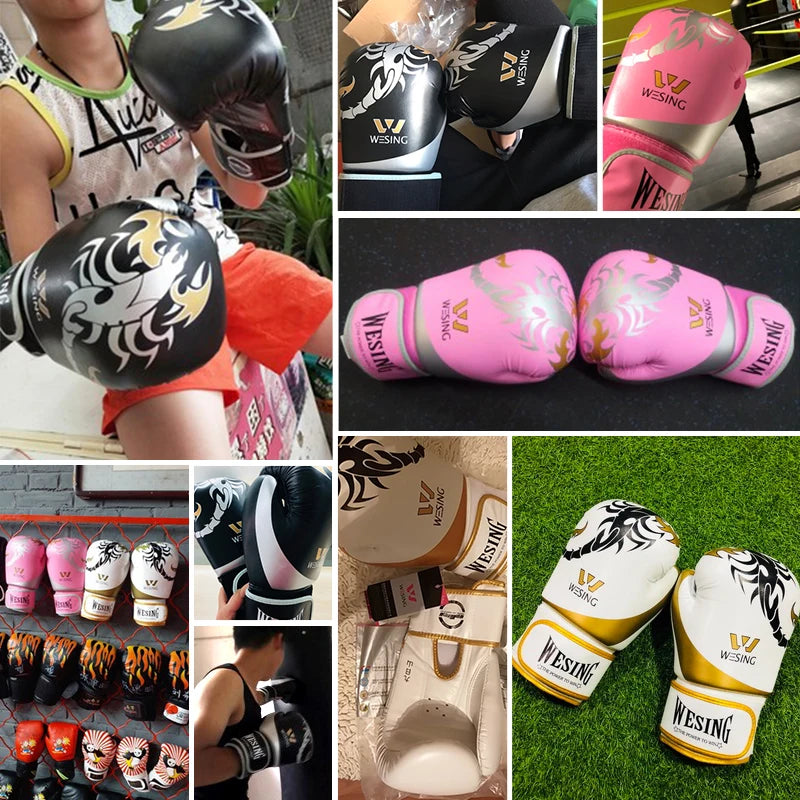 Wesing Gloves Boxing Gloves Pink Boxing Gloves Sanda Muay Thai Gloves