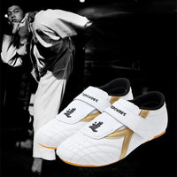 Thumbnail for Leather Breathable Taekwondo Martial Arts Karate Training Shoes Unisex Artificial Leather Chinese Kung Fu Walking Canvas Shoes