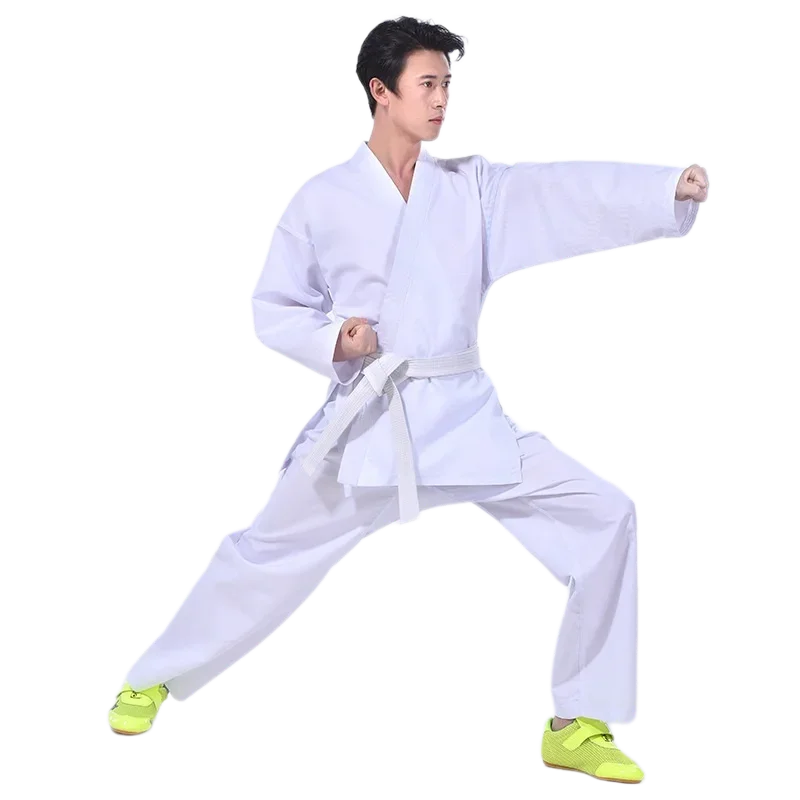 2024 Karate Uniform for Kids and Adults Student Karate Gi Martial Arts Uniform Free Belt  Judo Gi Black White