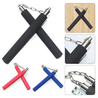 Thumbnail for 5-1pc Safe Foam Rubber Martial Arts Nunchakus with Chain Fitness Kung Fu Practice Nunchucks for Kids Adults Foam Training Sticks