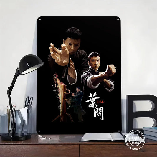 Vintage Martial Arts Metal Sign – Kung Fu Wall Decor Martial