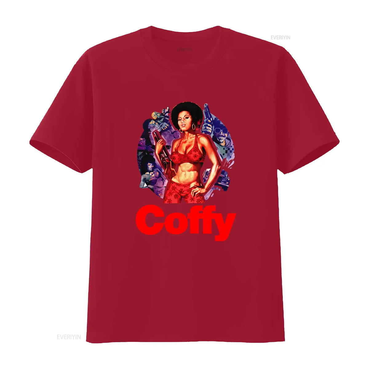 Coffy (1973) Pam Grier Graphic T-Shirt – Classic Movie Tee