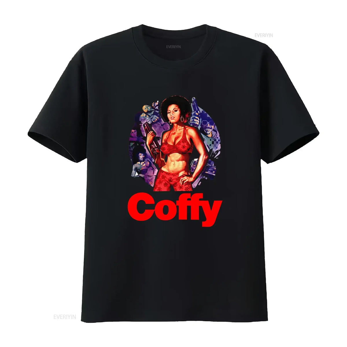 Coffy (1973) Pam Grier Graphic T-Shirt – Classic Movie Tee
