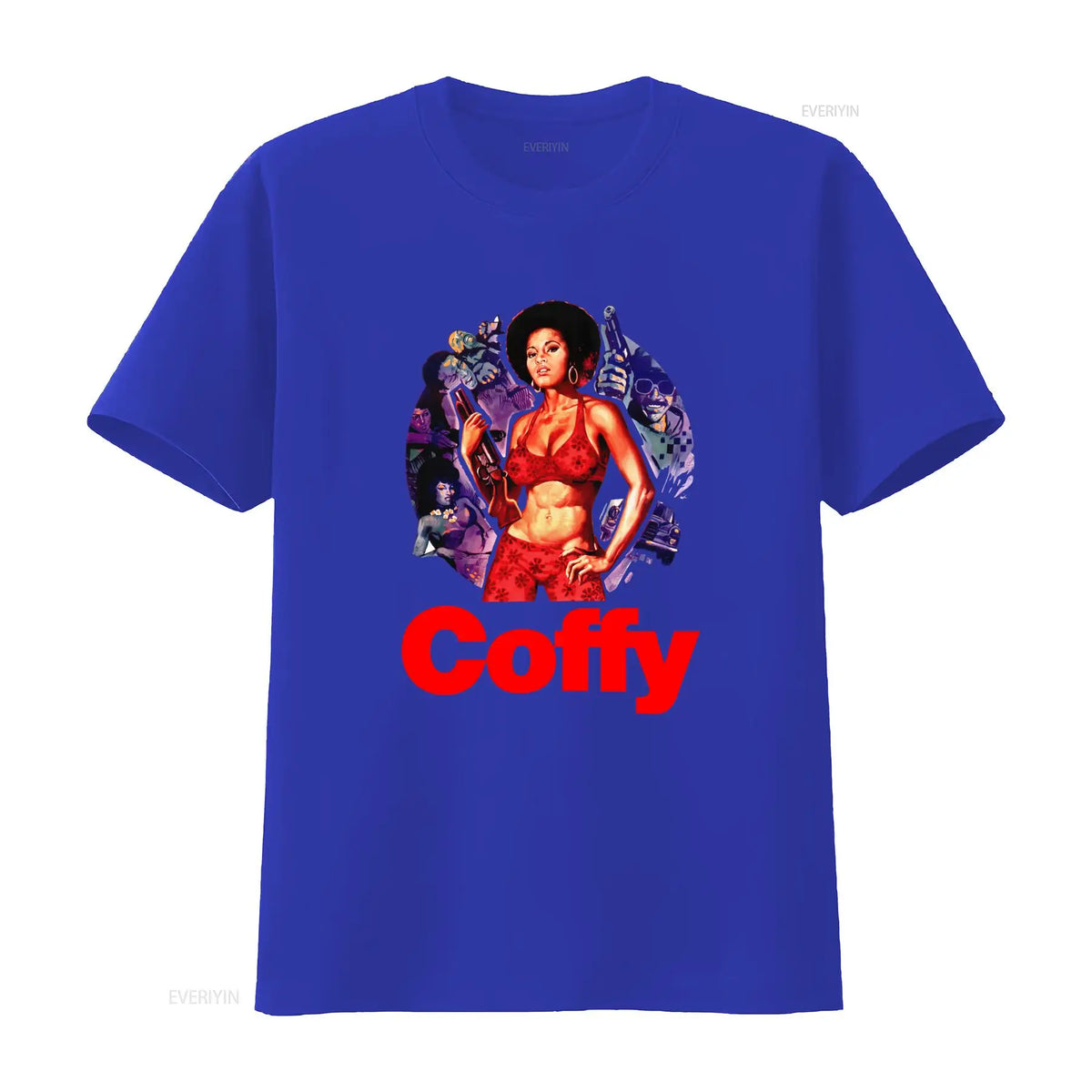 Coffy (1973) Pam Grier Graphic T-Shirt – Classic Movie Tee