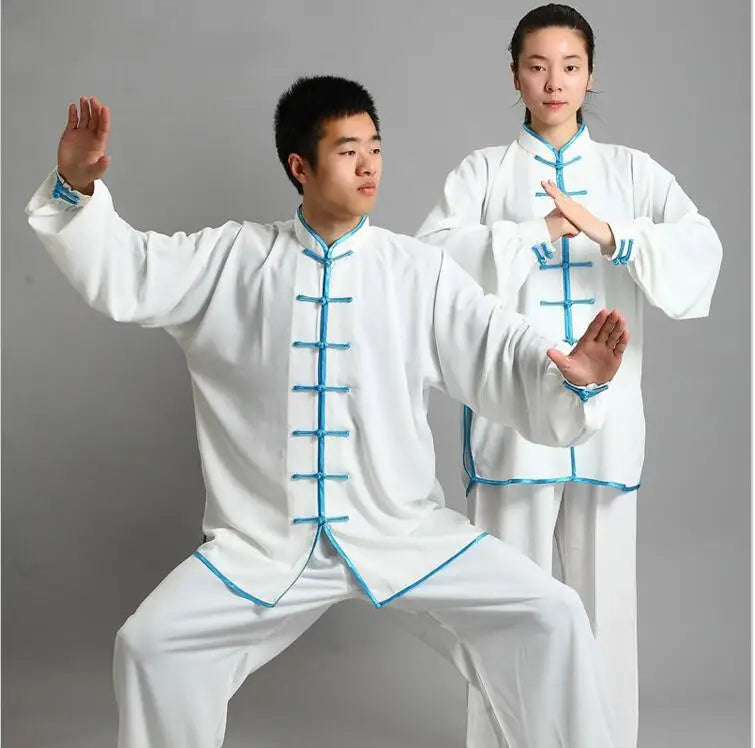 Kung Fu Uniform Traditional Chinese Clothing Long Sleeved Wushu TaiChi Men KungFu Uniform Suit Uniforms Tai Chi Exercise Clothes