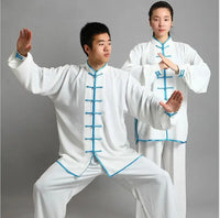 Thumbnail for Kung Fu Uniform Traditional Chinese Clothing Long Sleeved Wushu TaiChi Men KungFu Uniform Suit Uniforms Tai Chi Exercise Clothes