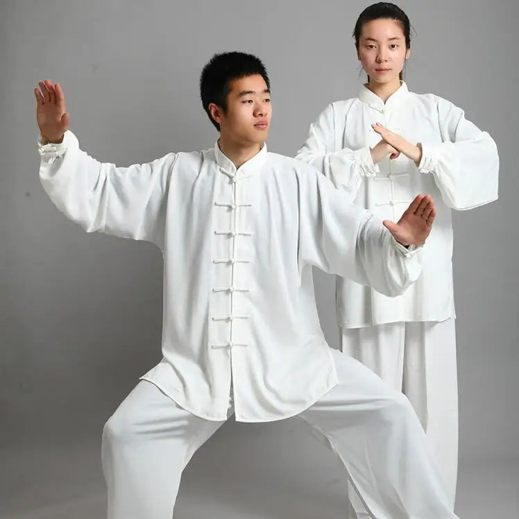 Kung Fu Uniform Traditional Chinese Clothing Long Sleeved Wushu TaiChi Men KungFu Uniform Suit Uniforms Tai Chi Exercise Clothes