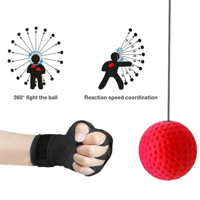 NEW Boxing Speed Ball Head-mounted PU Punch ball Sanda Training Hand Eye Reaction Home Sandbag Fitness Boxing Equipment