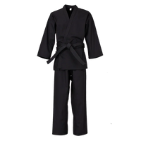 Thumbnail for 2024 Karate Uniform for Kids and Adults Student Karate Gi Martial Arts Uniform Free Belt  Judo Gi Black White