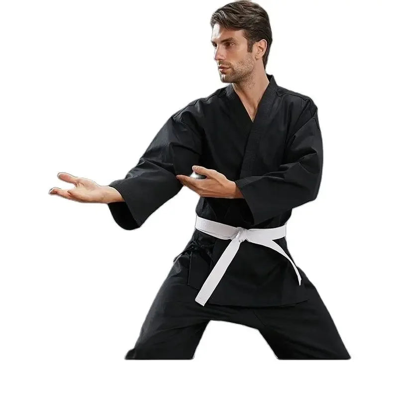 2024 Karate Uniform for Kids and Adults Student Karate Gi Martial Arts Uniform Free Belt  Judo Gi Black White