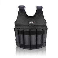 Thumbnail for 20kg 50kg Loading Weighted Vest Adjustable Exercise Training Fitness Jacket Gym Workout Boxing Vest Sand Fitness Waistcoat