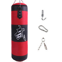 Thumbnail for Punch Sandbag Durable Boxing Heavy Punch Bag With Metal Chain Hook Carabiner Fitness Training Hook Kick Fight Karate Taekwondo