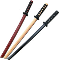 Thumbnail for Aikido Wooden Sword Samurai Sword CATAZER Katana Suburito Bokken Swords Training Sword for Kung Fu Japanese Ninja Knife