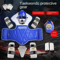 Thumbnail for Taekwondo Protective Gear Combat Actual Combat Equipment Full Set Protective Gear Training Set Thicken Competition Martial Arts