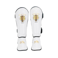 Thumbnail for Muay Thai Children'S MMA Boxing Shin Guard Instep Leg Protector Pads PU Leather Thicken Kick Foot Training Support Leg Warmers