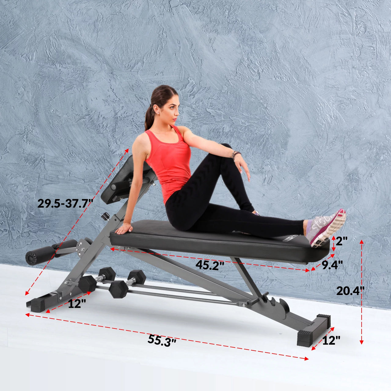 Multi Functional Training Exercise Bench for Full Body Workout