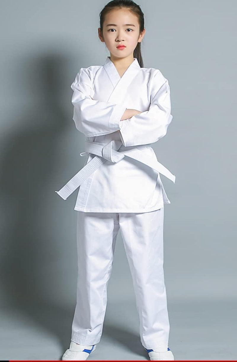 Karate Gi for Kids & Adults Lightweight Student Karate Uniform Children Martial Arts Uniform with White Belt