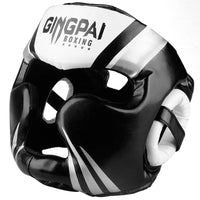 Thumbnail for GINGPAI High-Grade PU Leather Boxing Helmet Adult and Kids Professional Competition Helmet MMA Muay Thai Taekwondo Head Guard