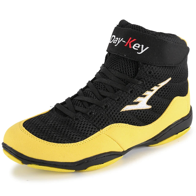 Men Professional Boxing Wrestling Fighting Weightlift Shoes Male Soft Breathable Wearable Training Boxing Fighting Boots