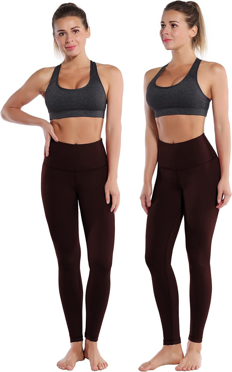 3 Style 25"/26"/27"/28" Basic/Super High Waist/Embossed Pattern Yoga Pants Running Workout Leggings Tummy Control